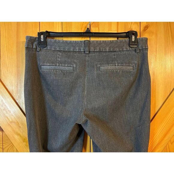 Express Editor Faded Charcoal Gray Zip Up Dress Pant Bootcut Size 10R (8926) - Picture 7 of 8